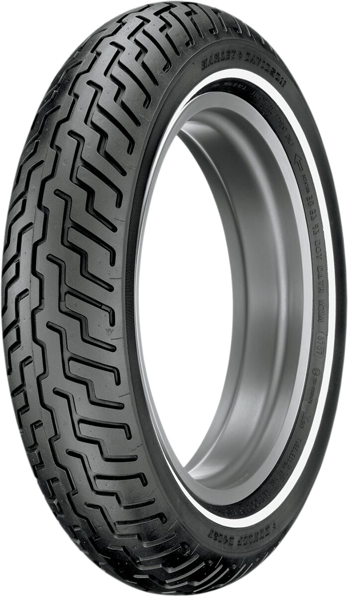 Dunlop D402 Harley Davidson 72H TL Slim Whitewall Front Tyre MT90 B Ghostbikes