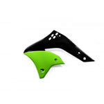 Acerbis Radiator Scoops - Kawasaki KXF450 2006-08 - Black/ Green