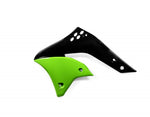 Acerbis Radiator Scoops - Kawasaki KXF250 2006-08 - Green/ Black