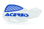 Acerbis Uniko Vented Hand Guards With Fitting Kit - White/ Blue