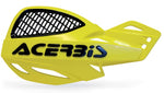 Acerbis Uniko Vented Hand Guards With Universal Fitting Kit - Yellow/ Black