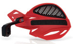 Acerbis Uniko Vented Hand Guards With Universal Fitting Kit - Red/ Black