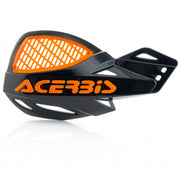 Acerbis Uniko Vented Hand Guards With Universal Fitting Kit - Black/ Orange