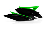 Acerbis Side Panels - Kawasaki KXF250 2009-12, KXF450 2009-11 - Black/ Green