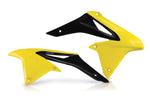 Acerbis Radiator Scoops - Suzuki RMZ250 2010-18 - Yellow/ Black