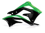 Acerbis Radiator Scoops - Kawasaki KXF450 2012-15 - Green/ Black