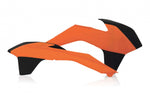 Acerbis Radiator Scoops - KTM EXC/EXC-F 2014-16, SX/SXF 2013-15 - Orange/ Black