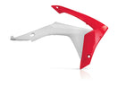 Acerbis Radiator Scoops - Honda CRF250R 2014-17, CRF450R 2013-16 - Red/ White