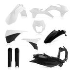 Acerbis Full Enduro Plastics Kit - KTM EXC 125/200/250/300/380 & EXC-F 250/350/450/500/520 2014-15 - White/ Black