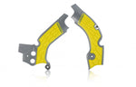 Acerbis X-Grip Frame Guards - Suzuki RMZ450 2008-17 - Grey/ Yellow