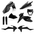 Acerbis Full Enduro Plastics Kit - KTM EXC-F 250/350/450/500 2017-19, XC-W TPI 2019 - Black