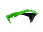 Acerbis Radiator Scoops - Kawasaki KXF250 2017- 20 - Green/ Black