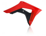 Acerbis Radiator Scoops - Honda CRF250R 2018-21, CRF450R 2017-20 - Red/ Black