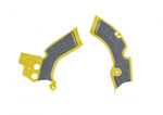 Acerbis X-Grip Frame Guards - Suzuki RMZ250 2010-18 - Yellow/ Grey