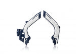 Acerbis X-Grip Frame Guards - Husqvarna FC 250/350/450 & TC 125/250 2019-22, FE Models 2020-23, Gas Gas Enduro 2021-23 - Dark Blue/ White