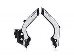 Acerbis X-Grip Frame Guards - Husqvarna FC 250/350/450 & TC 125/250 2019-22, FE Models 2020-23, Gas Gas Enduro 2021-23 - Black/White