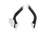 Acerbis X-Grip Frame Guards - Husqvarna FC 250/350/450 & TC 125/250 2019-22, FE Models 2020-23, Gas Gas Enduro 2021-23 - White/ Black