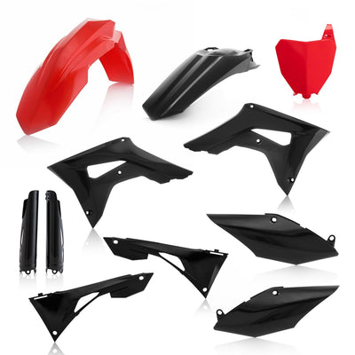 Acerbis Full Plastics Kit - Honda CRF250R 2019-21, CRF450R 2019-20 - Red/ Black