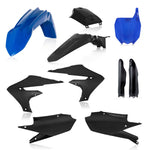 Acerbis Full Plastics Kit - Yamaha YZF250 2019-2023, YZF450 2018-2022 - Black/ Blue