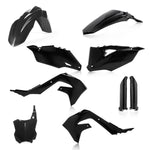 Acerbis Full Plastics Kit - Kawasaki KXF250 2021-2024, KXF450 2019-2023 - Black