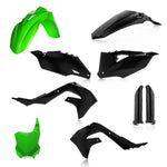 Acerbis Full Plastics Kit - Kawasaki KXF250 2021-2024, KXF450 2019-2023 - Black/ Green