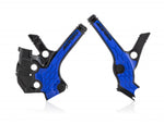 Acerbis X-Grip Frame Guards - Yamaha YZ65 2019-2025 - Blue/ Black