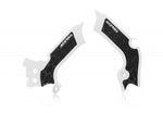 Acerbis X-Grip Frame Guards - Kawasaki KXF250 2021-2024, KXF450 2019-2023 - White/ Black