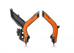 Acerbis X-Grip Frame Guards - KTM EXC/ EXC-F All Models 2020-23 - Black/ Orange