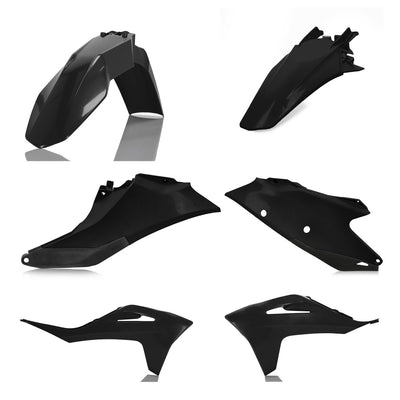 Acerbis Plastics Kit - Gas Gas MC125 & MC-F 250/450 2021-23, MC250 2022-23 - Black