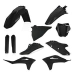 Acerbis Full Plastics Kit - Gas Gas MC125 & MC250F 2021-2023, MC250 & MC350F 2022-2023 - Metallic Black