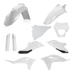 Acerbis Full Enduro Plastics Kit - Gas Gas EC 250/300 & 250/350F 2021-23 - Black/ White