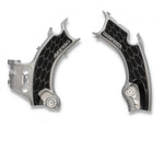 Acerbis X-Grip Frame Guards - Honda CRF250R/ CRF250RX & CRF300RX 2022-2024, CRF450R & CRF450RX 2021-2024 - Silver/ Black