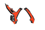 Acerbis X-Grip Frame Guards - KTM SX 125/250/300 & SXF 250/350/450 2023-2025 - Black/Orange