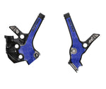 Acerbis X-Grip Frame Guards - Yamaha YZ85 2022-24 - Black/Blue