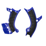 Acerbis X-Grip Frame Guards - Yamaha YZF250 2024-2025, YZF450 2023-2025 - Blue/Black