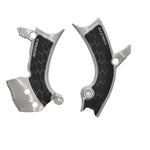 Acerbis X-Grip Frame Guards - Yamaha YZF250 2024-2025, YZF450 2023-2025 - Grey/Black