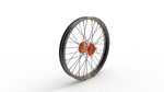 Kite Elite MX 17" Front Wheel - KTM SX85 2012-2024 - Black/Orange Hub