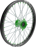 Kite Sport MX 21 Front Wheel - Kawasaki KX450 2021-2023 - Black/Green/Silver