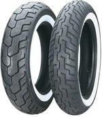 Dunlop D404 71H Wide Whitewall Rear Tyre - 150/80-16"