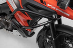 SW Motech Upper Crash Bars - Suzuki DL 1050 XT V-Strom 2020-2024 - Black