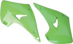 UFO Radiator Scoops - Kawasaki KX 125/250 2003-08 - Green