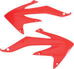 UFO Radiator Scoops - Honda CRF450X 2005-07 - Red