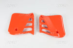 UFO Radiator Scoops - Honda CR250 1987 - Light Red