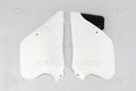 UFO Side Panels - KTM MX125 1990-92 - White