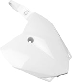 UFO Front Number Board - Kawasaki KLX110 2010-20 - White