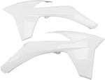 UFO Radiator Scoops - KTM EXC 2012-13 - White