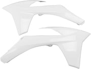 UFO Radiator Scoops - KTM EXC 2012-13 - White