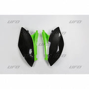 UFO Side Panels - Kawasaki KXF250 2011-12 - Black/ Green