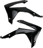 UFO Radiator Scoops - Honda CRF250 2014-17, CRF450R 2013-16 - Black