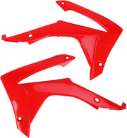 UFO Radiator Scoops - Honda CRF250R 2014-17, CRF450R 2013-2016 - Red